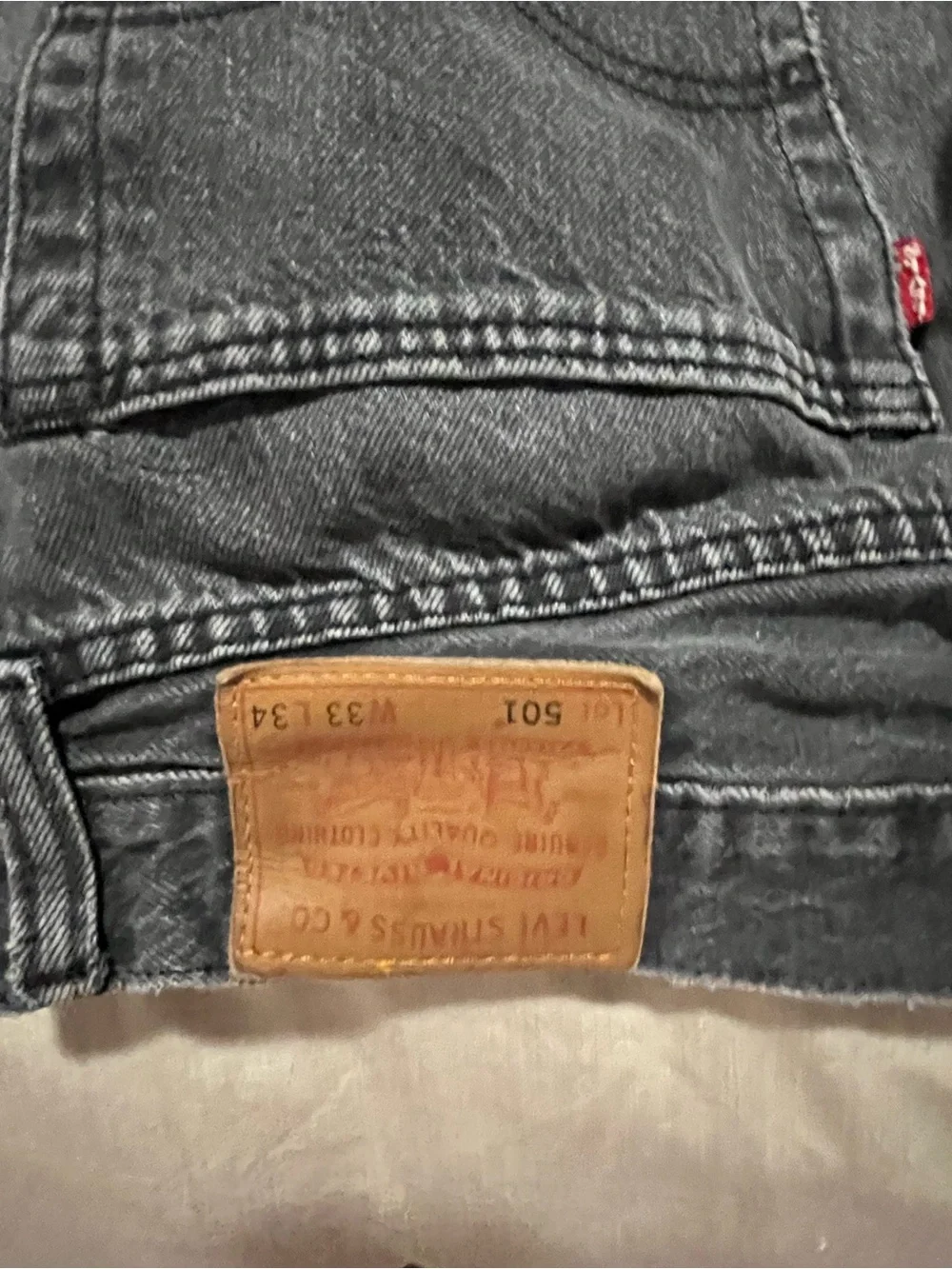 Levi's men’s Black 501 Jeans
